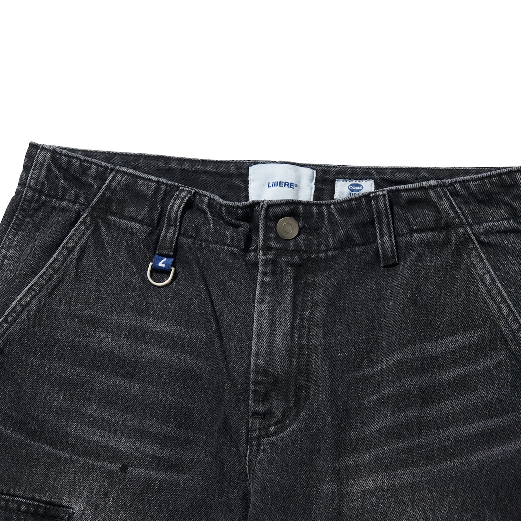 MIL CARGO DENIM PANTS / BLACK