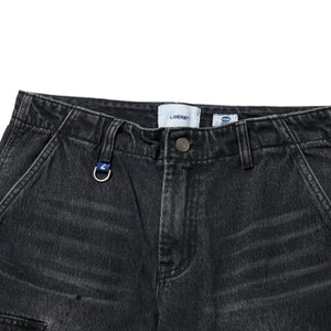 MIL CARGO DENIM PANTS / BLACK