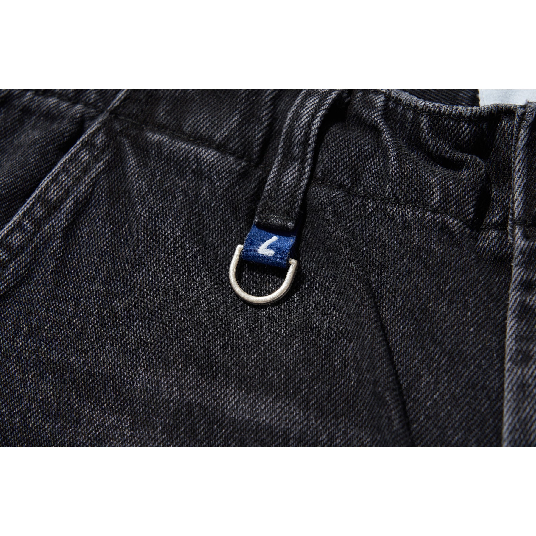 MIL CARGO DENIM PANTS / BLACK
