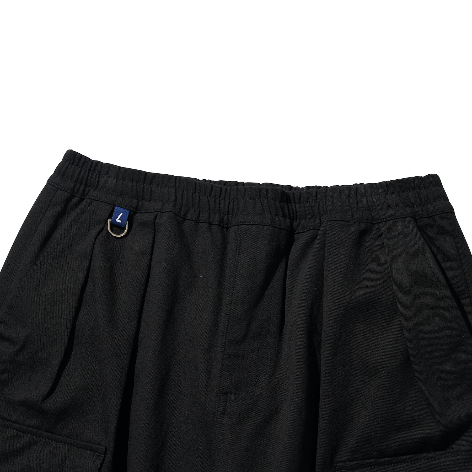 WIDE EASY CARGO PANTS / BLACK