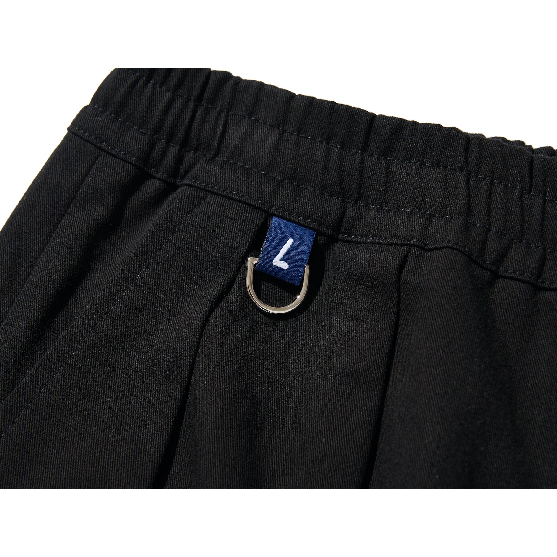 WIDE EASY CARGO PANTS / BLACK
