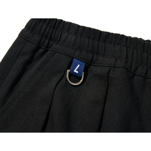 WIDE EASY CARGO PANTS / BLACK