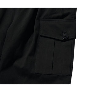 WIDE EASY CARGO PANTS / BLACK