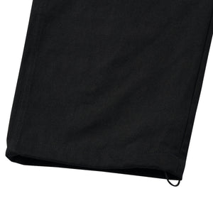 WIDE EASY CARGO PANTS / BLACK