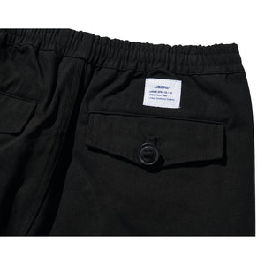 WIDE EASY CARGO PANTS / BLACK