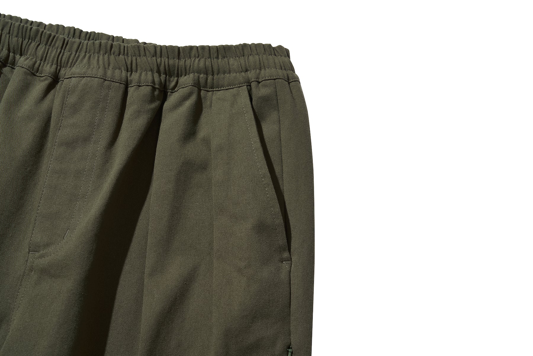 WIDE EASY PANTS / OLIVE