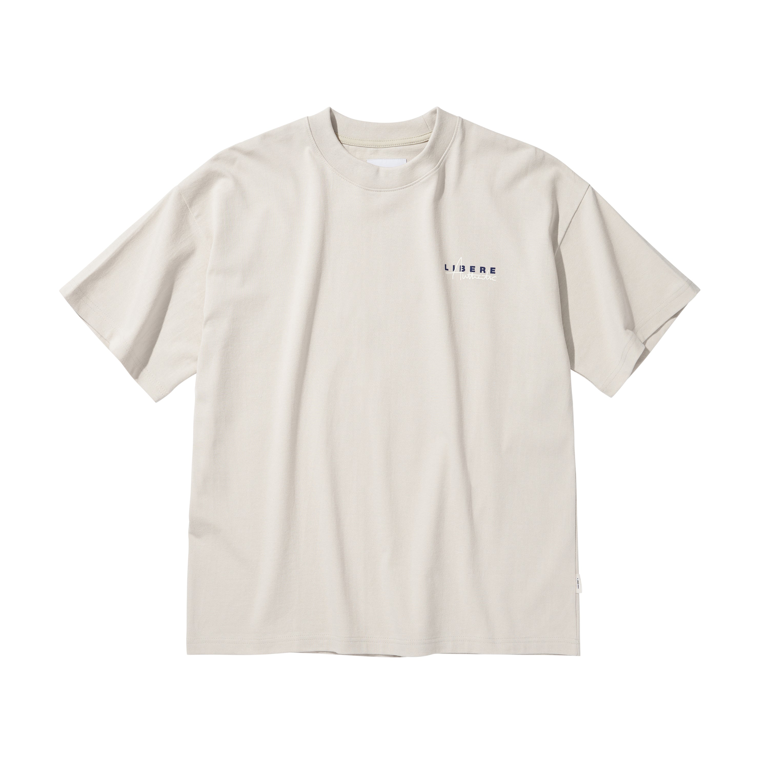 LIBERE AUTHENTIC LOGO TEE / LIGHT GRAY