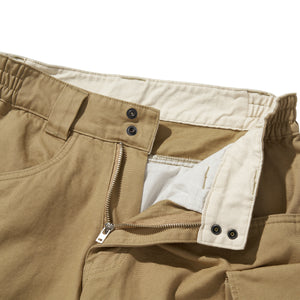 WIDE SHORT PANTS / TAN