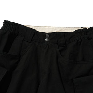 WIDE SHORT PANTS / BLACK