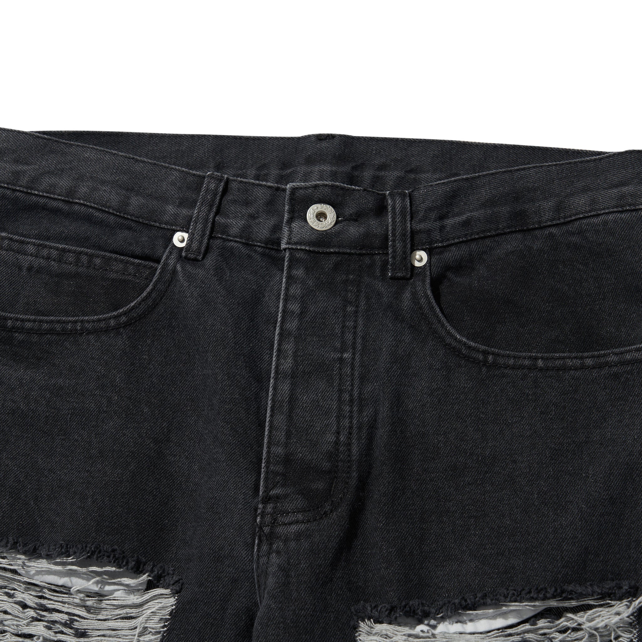LIBERE DAMAGE VER2 DENIMPANTS / BLACK