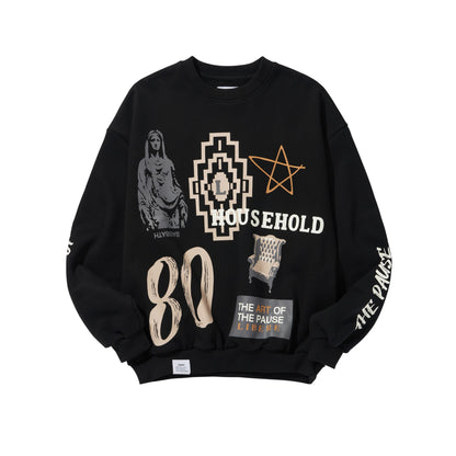 COLLAGE SWEATSHIRT / BLACK