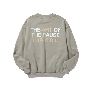 COLLAGE SWEATSHIRT / STORM DUST