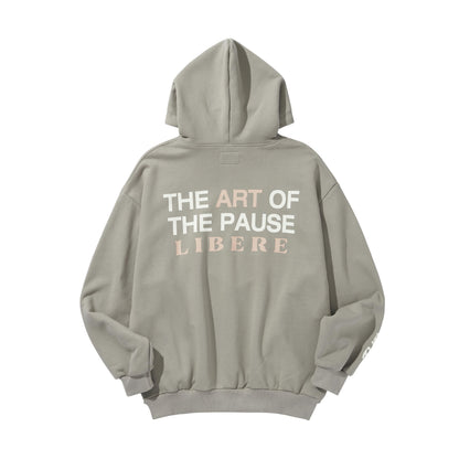 COLLAGE HOODIE / STORM DUST