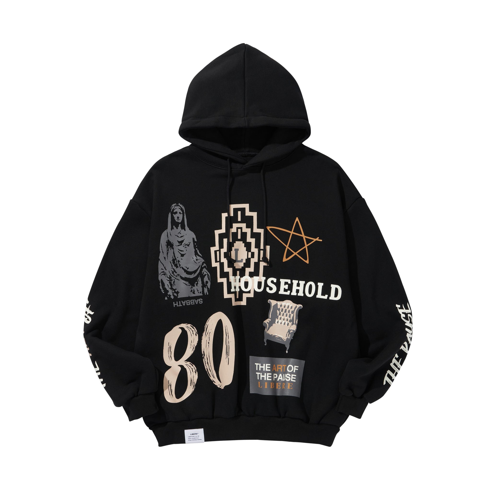 COLLAGE HOODIE / BLACK