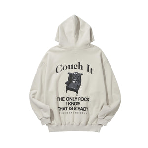 COUCH 2 HOODIE / LIGHT GRAY