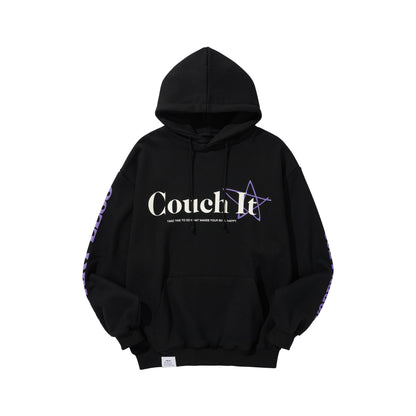 COUCH IT LOGO HOODIE / BLACK