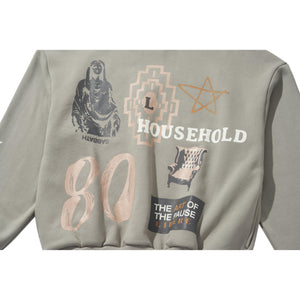 COLLAGE SWEATSHIRT / STORM DUST