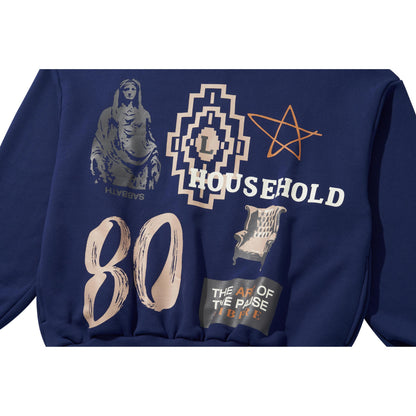 COLLAGE SWEATSHIRT / NAVY