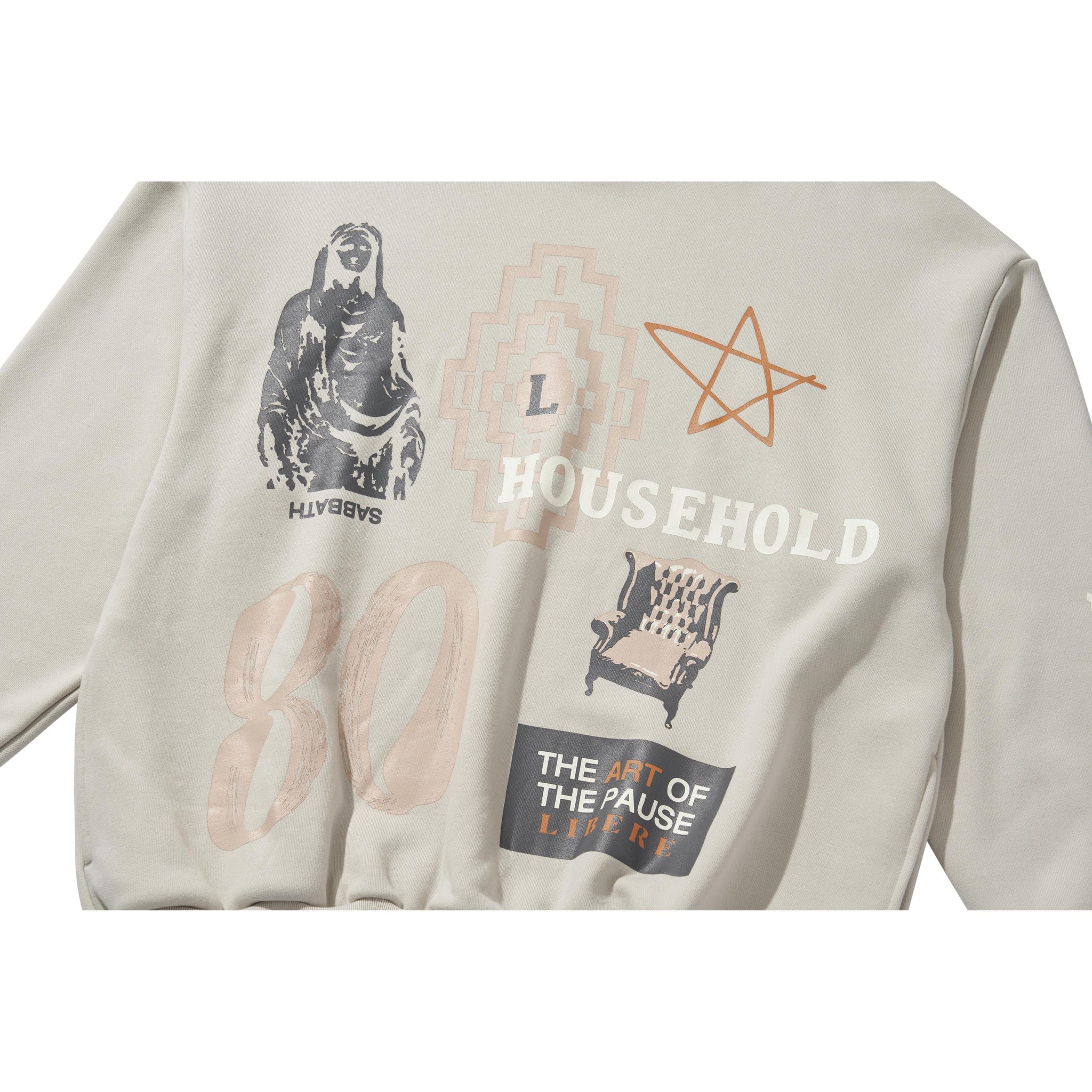 COLLAGE HOODIE / LIGHT GRAY