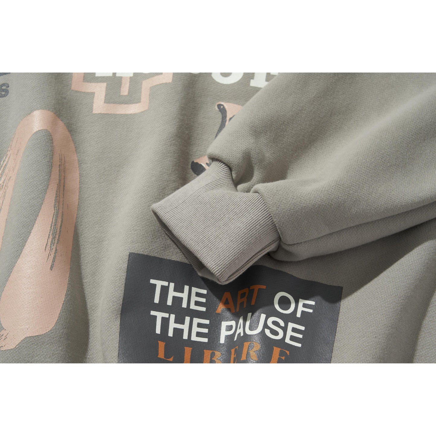 COLLAGE HOODIE / STORM DUST