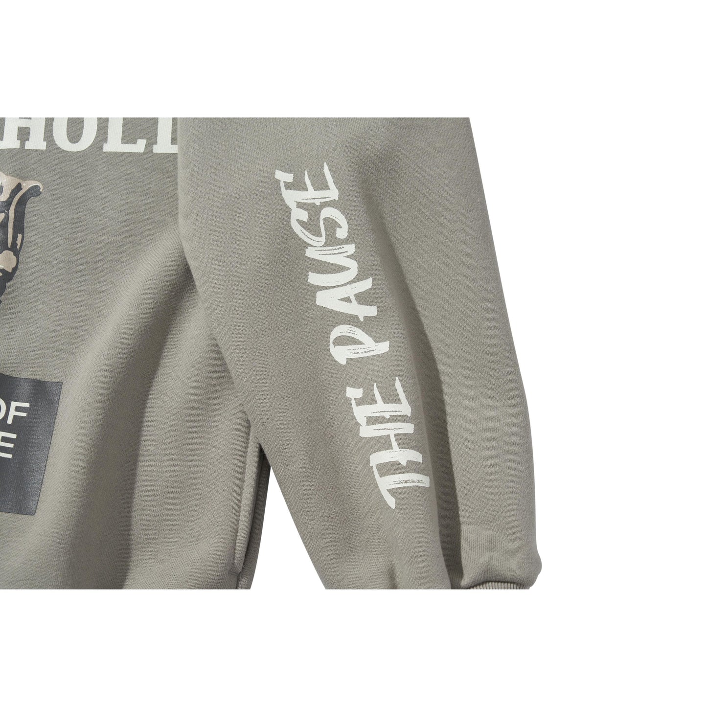 COLLAGE HOODIE / STORM DUST