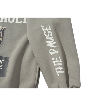 COLLAGE HOODIE / STORM DUST