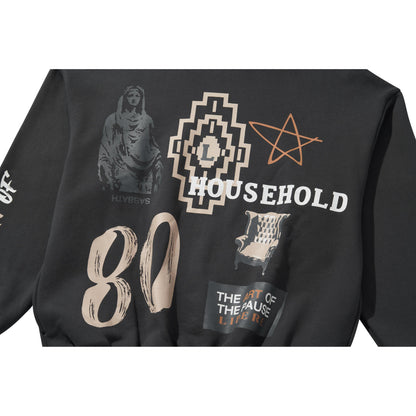 COLLAGE HOODIE / CHARCOAL