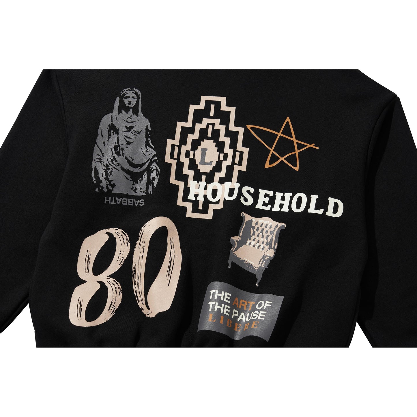 COLLAGE HOODIE / BLACK