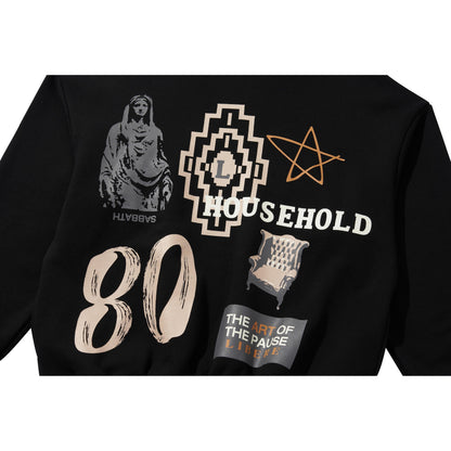 COLLAGE HOODIE / BLACK