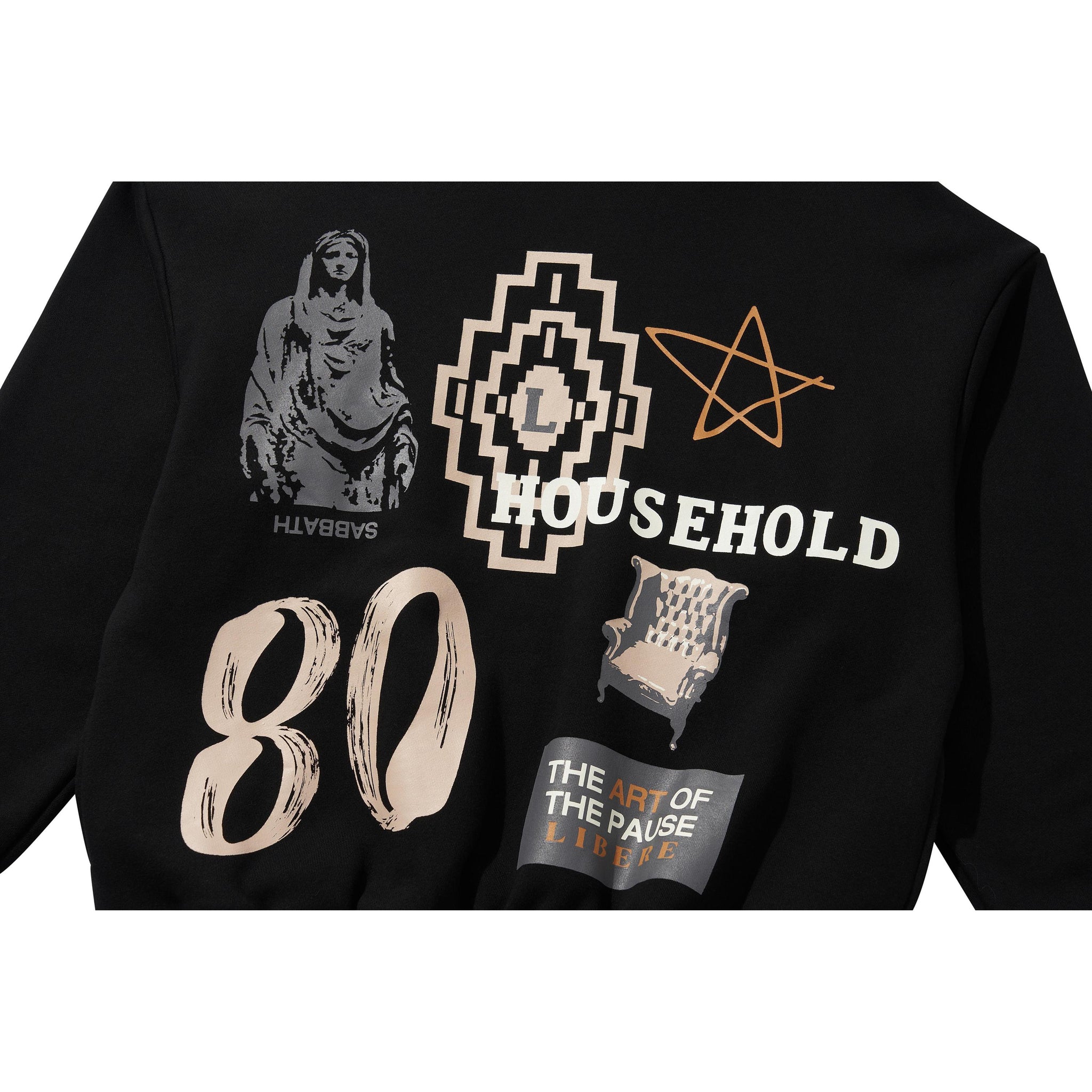 COLLAGE HOODIE / BLACK
