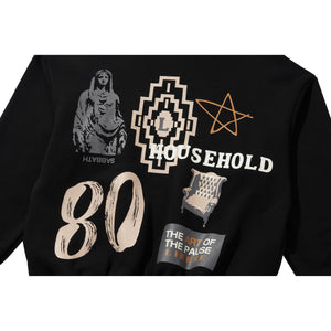 COLLAGE HOODIE / BLACK