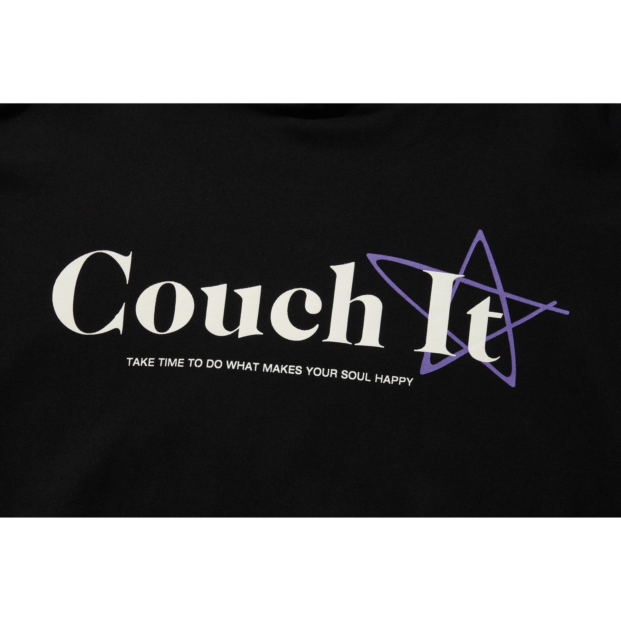 COUCH IT LOGO HOODIE / BLACK