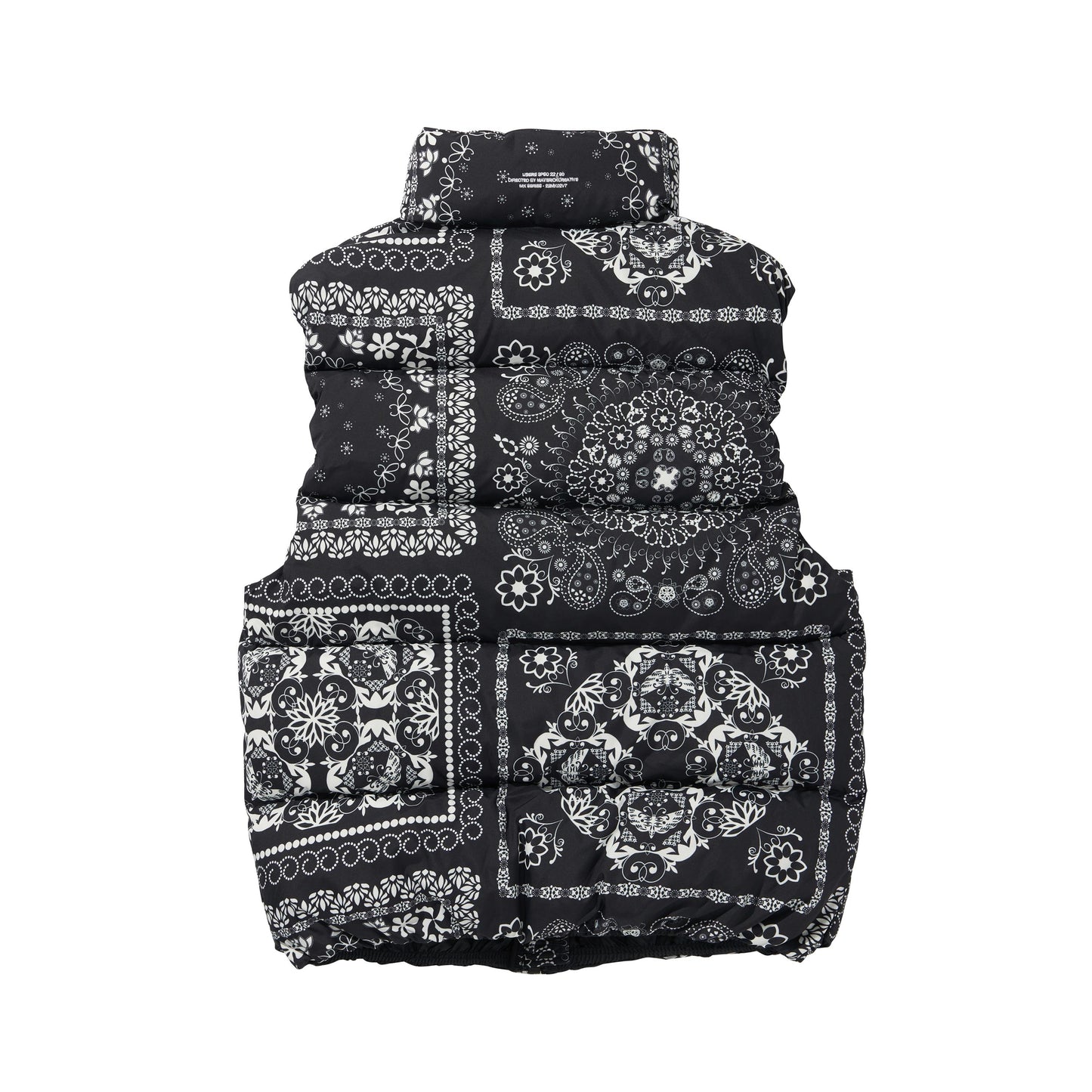 BANDANA DOWN VEST / BLACK