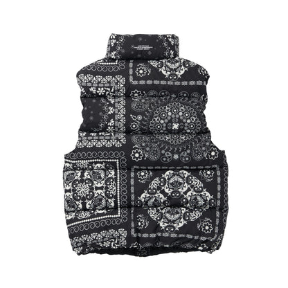 BANDANA DOWN VEST / BLACK
