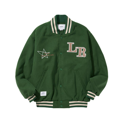 LIBERE VARSITYJACKET / GREEN