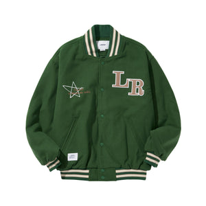 LIBERE VARSITYJACKET / GREEN