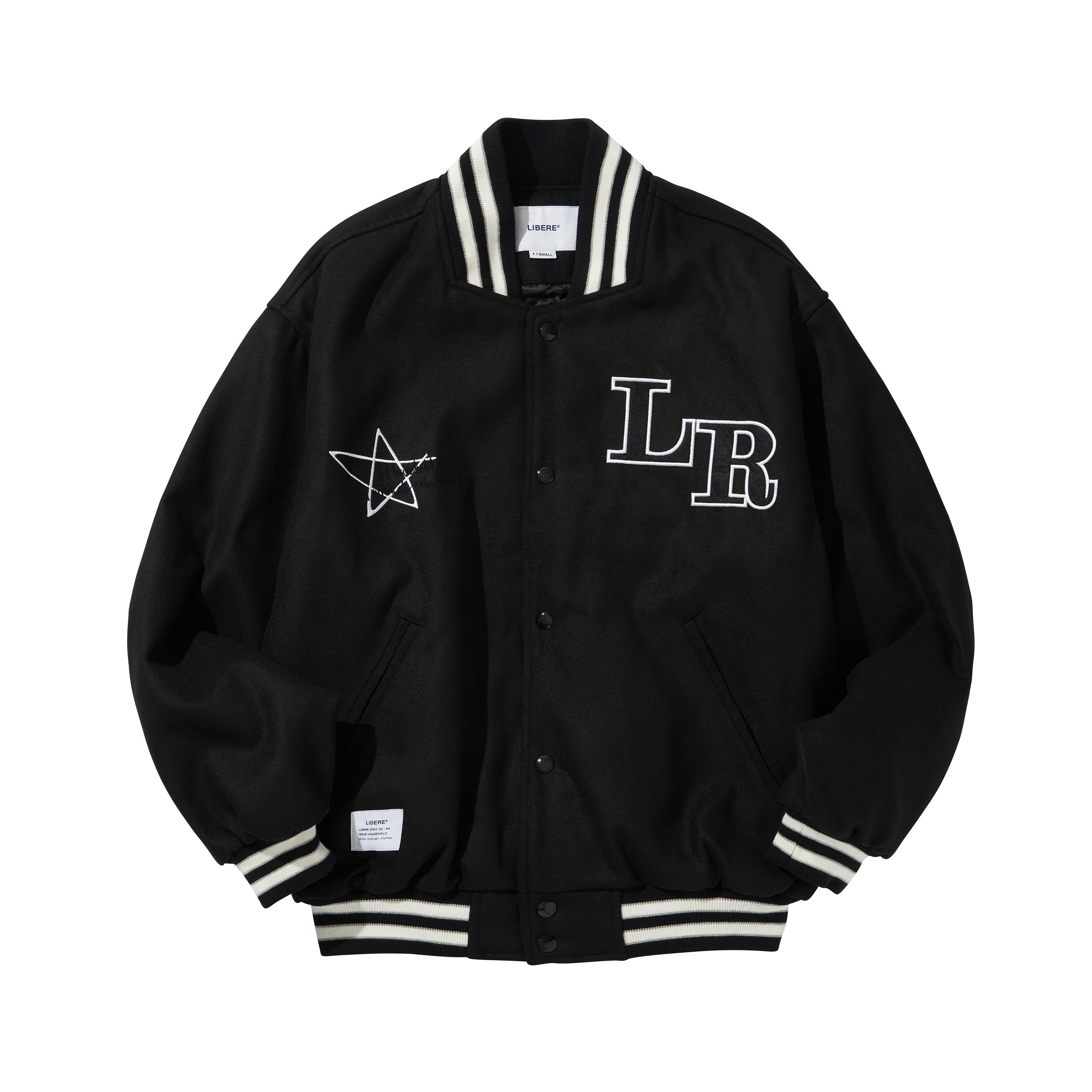 LIBERE VARSITYJACKET / BLACK