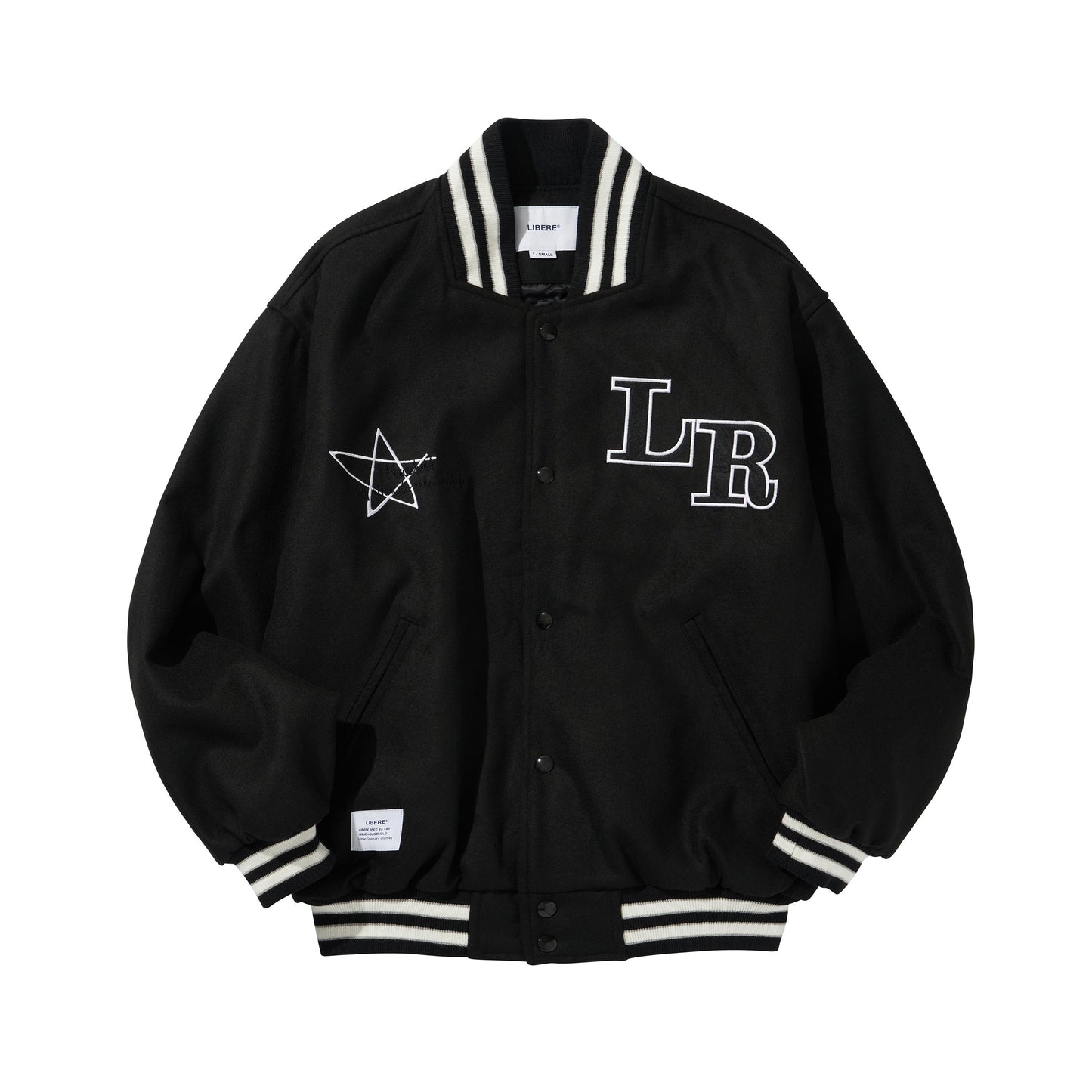 LIBERE VARSITYJACKET / BLACK