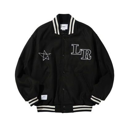LIBERE VARSITYJACKET / BLACK
