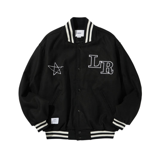 LIBERE VARSITYJACKET / BLACK