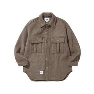 POCKET CHIMAYO OVER SHIRTS / SAND STONE