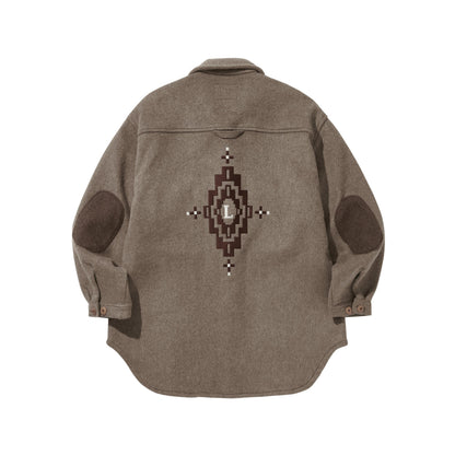 POCKET CHIMAYO OVER SHIRTS / SAND STONE