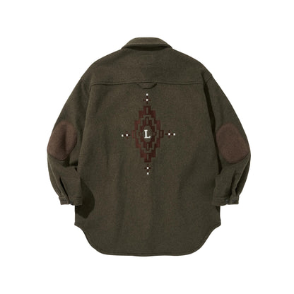POCKET CHIMAYO OVER SHIRTS / KHAKI
