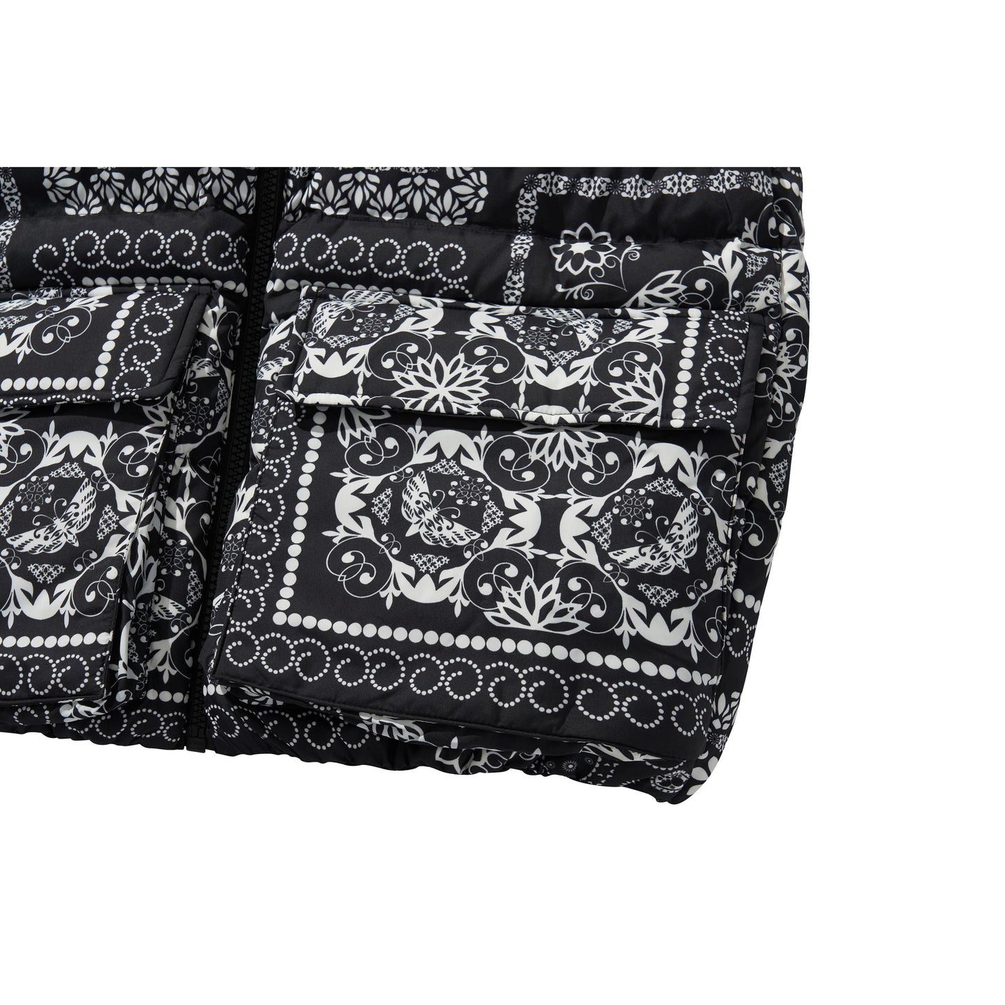 BANDANA DOWN VEST / BLACK