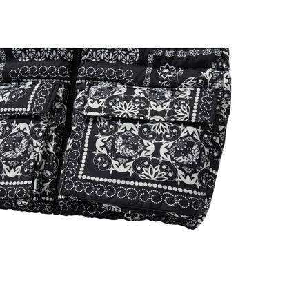 BANDANA DOWN VEST / BLACK