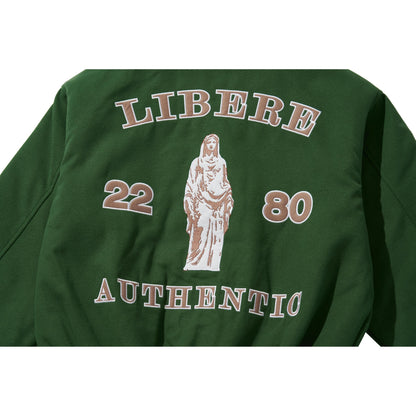 LIBERE VARSITYJACKET / GREEN
