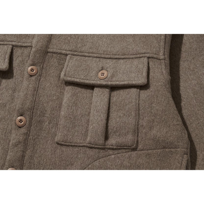 POCKET CHIMAYO OVER SHIRTS / SAND STONE