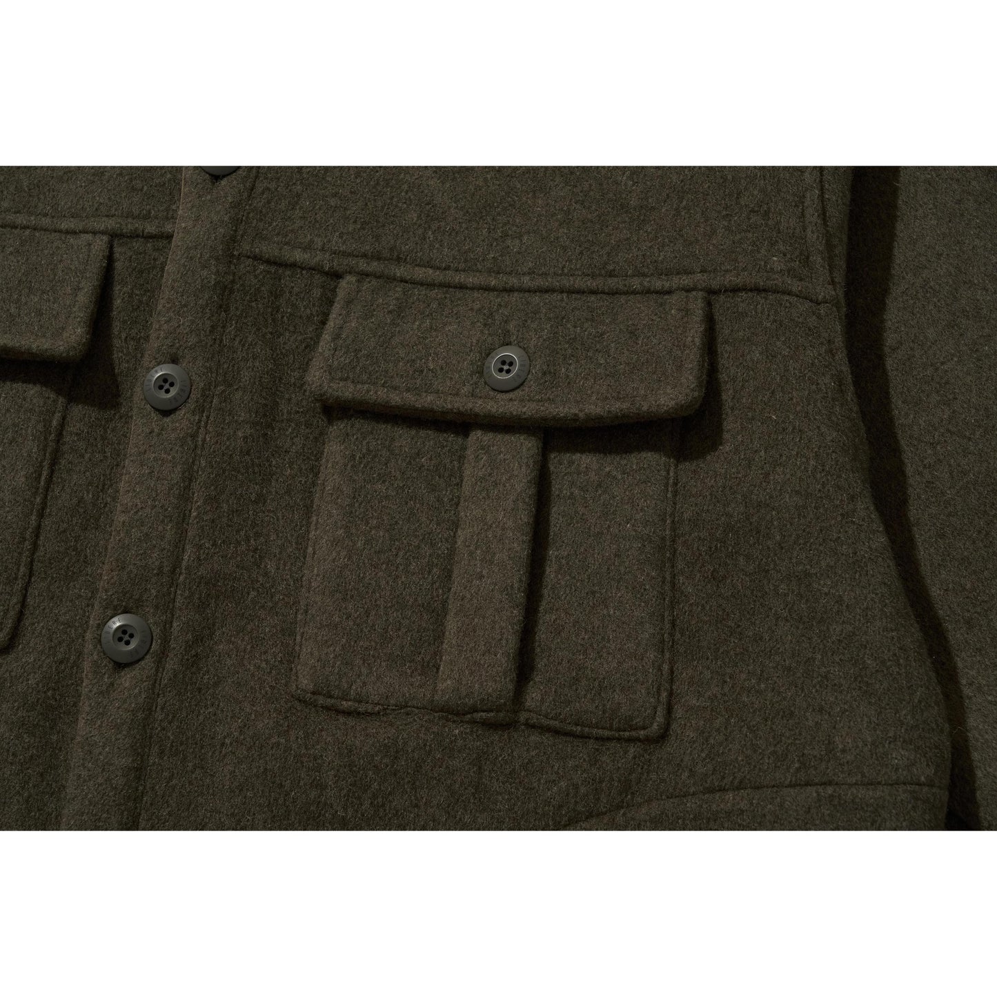 POCKET CHIMAYO OVER SHIRTS / KHAKI