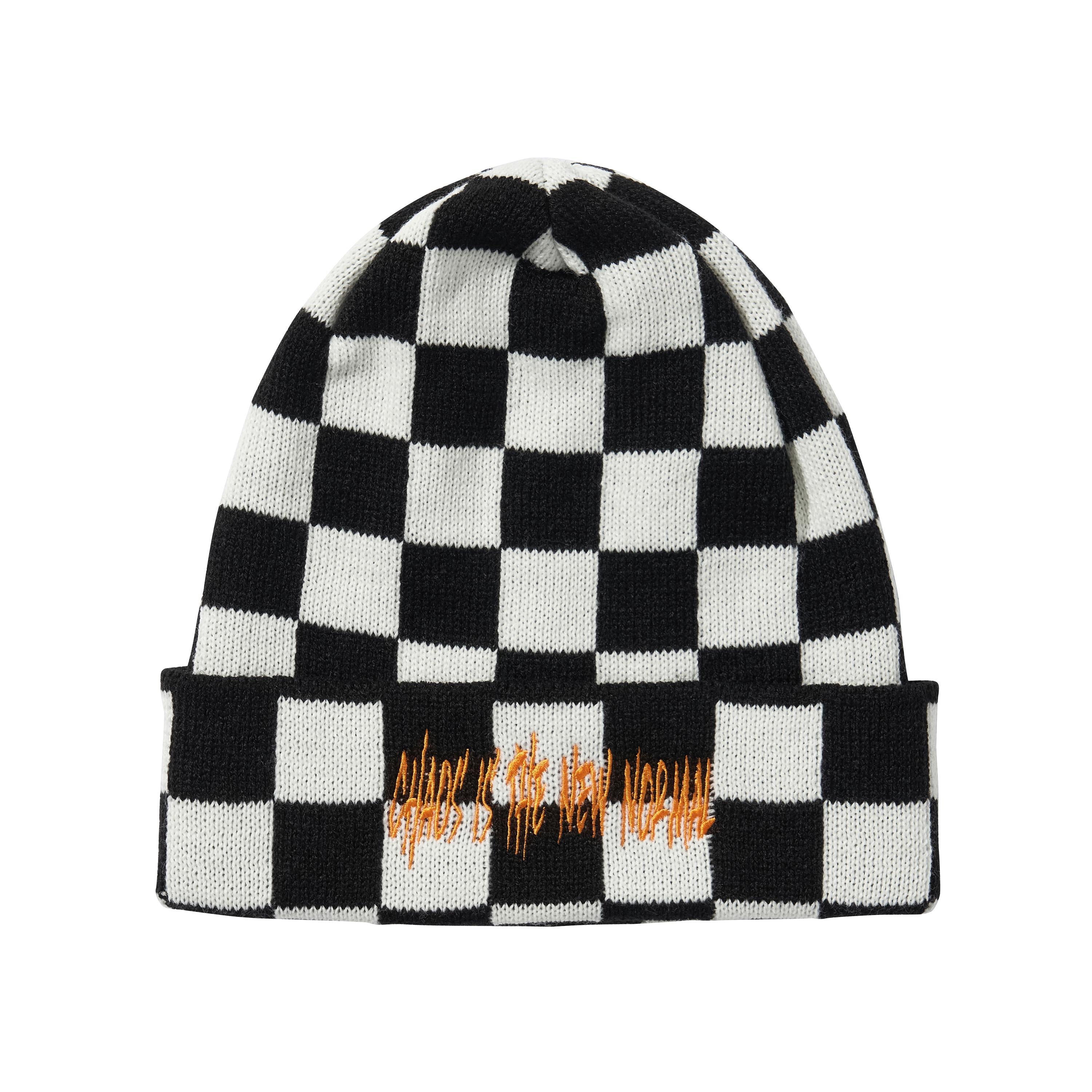 CHECKERBOARD BEANIE