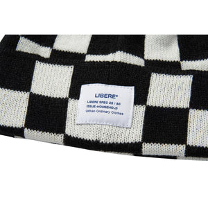 CHECKERBOARD BEANIE